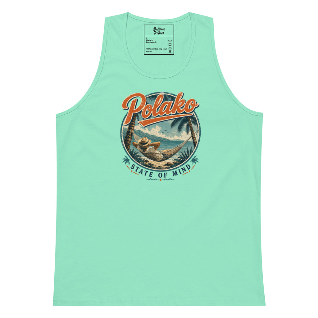 Polako State of Mind Vintage Graphic Herren Premium Tanktop