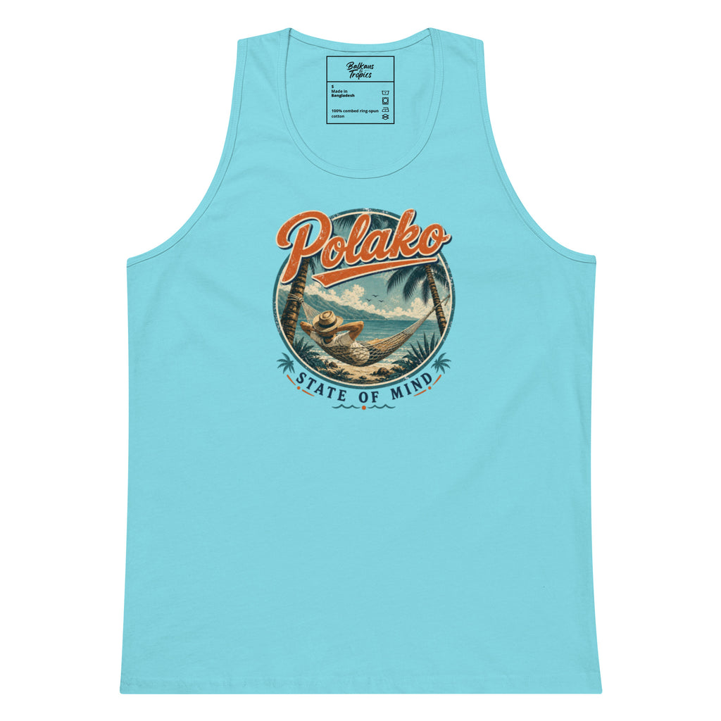 Polako State of Mind Vintage Graphic Herren Premium Tanktop