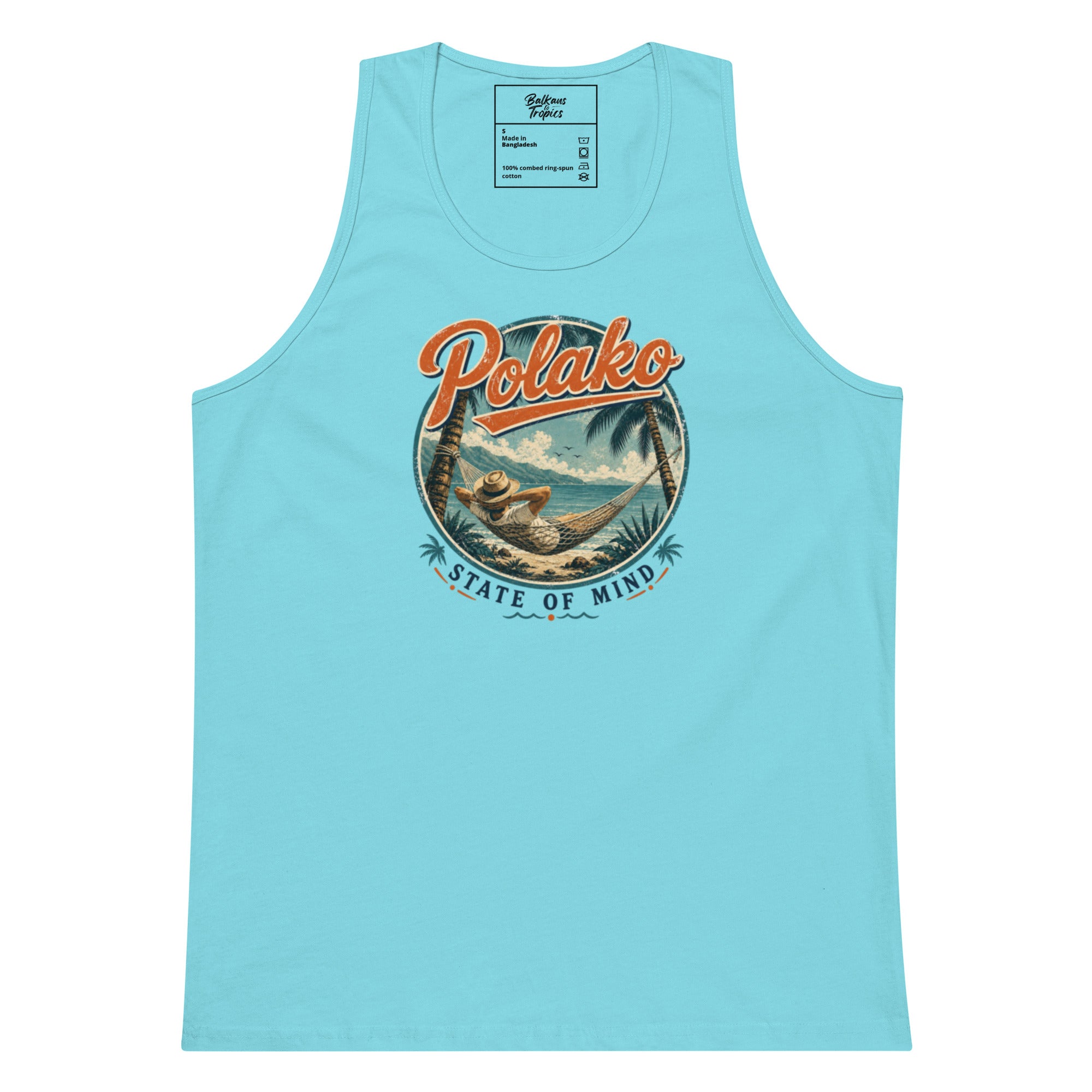 Polako State of Mind Vintage Graphic Herren Premium Tanktop