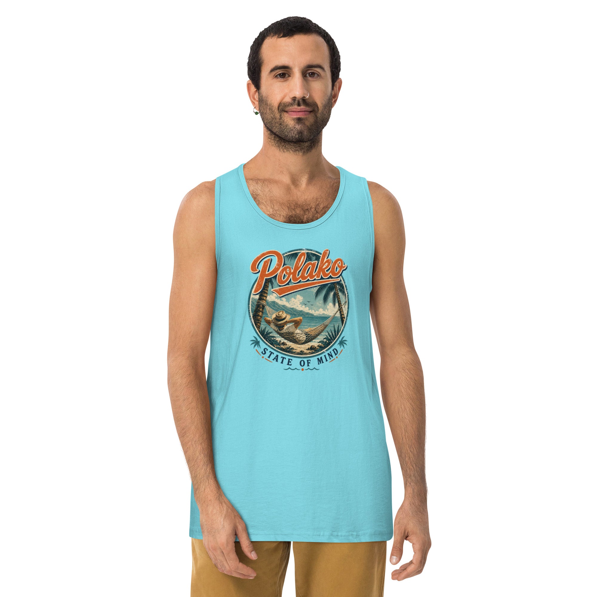 Polako State of Mind Vintage Graphic Herren Premium Tanktop