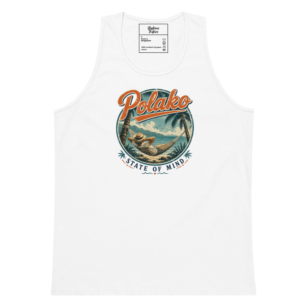Polako State of Mind Vintage Graphic Herren Premium Tanktop