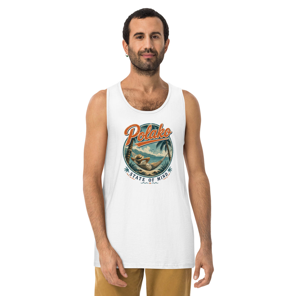 Polako State of Mind Vintage Graphic Herren Premium Tanktop